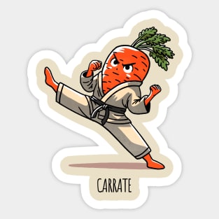 Carrate Karate Carrot Sticker